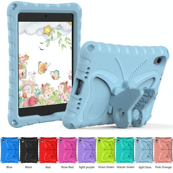For iPad mini 6 Butterfly Bracket EVA Shockproof Tablet Case(Light Blue)