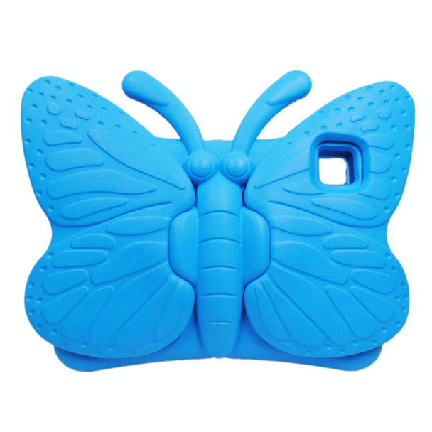 For iPad Air 11 2024 Butterfly Bracket Kids EVA Shockproof Tablet Case(Blue)