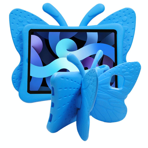 For iPad Pro 11 2024 Butterfly Bracket Kids EVA Shockproof Tablet Case(Blue)