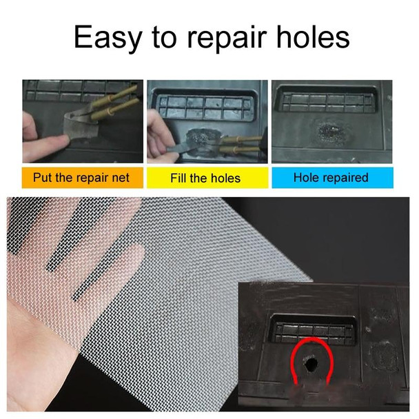 15 x 20cm 2pcs Plastic Repair Mesh Car Bumper Crack Fixing Mesh