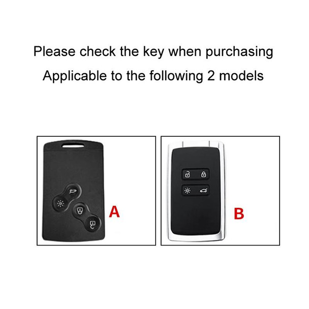 For Renault Car Key Cover Multifunctional Keychain Anti-lost Number Plate(A)