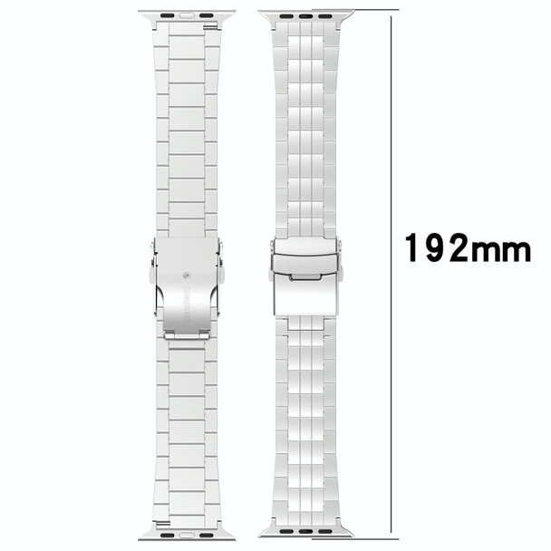 For Apple Watch Series 9 45mm Armor 5-bead Titanium Watch Band(Titanium)