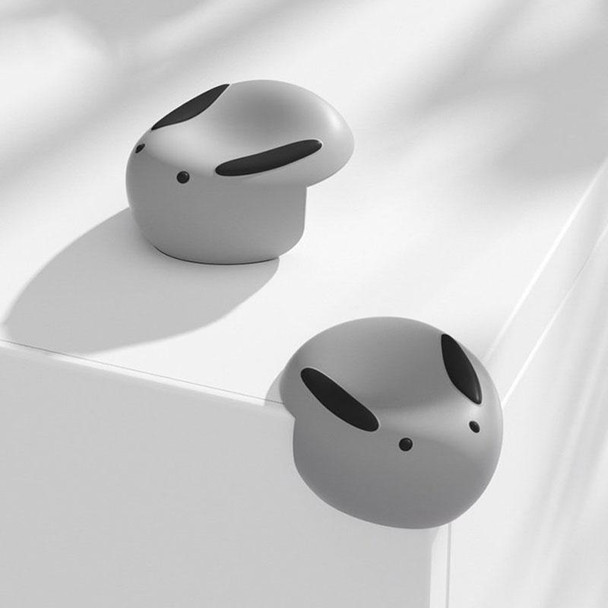 2pcs /Set Rabbit Children Anti-Bump Silicone Corner Guard Table Corner Protective Cover(Grey)