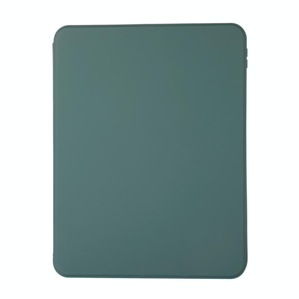 For iPad Pro 13 2024 2 in 1 Acrylic Split Rotating Leather Tablet Case(Pine Needle Green)