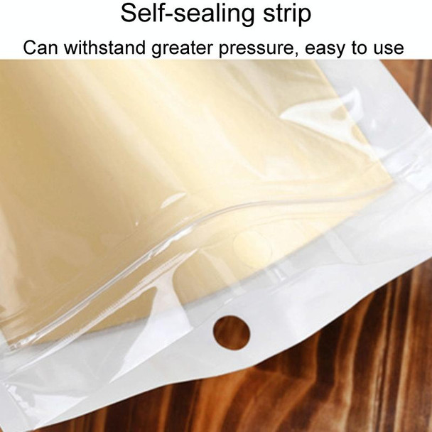 6 x 10cm 100pcs Pearlescent Film Packaging Ziplock Bag Translucent Plastic Self-Sealing Bags