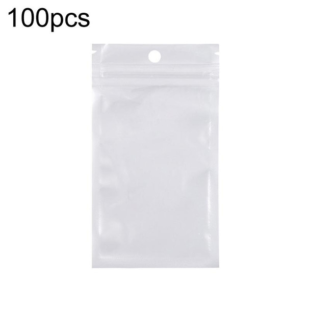 9 x 16cm 100pcs Pearlescent Film Packaging Ziplock Bag Translucent Plastic Self-Sealing Bags