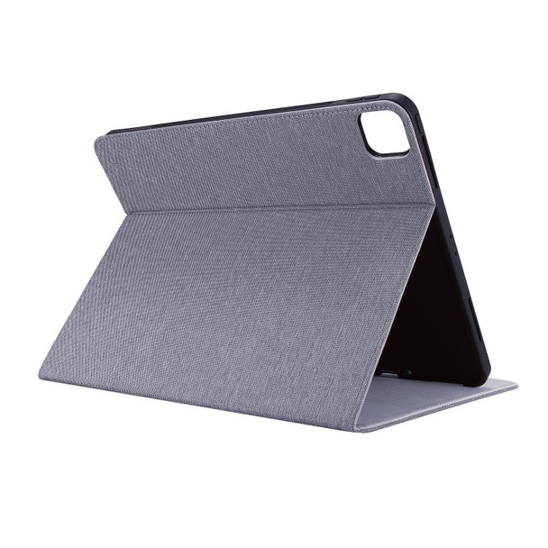 For iPad Air 11 2024 Fabric Leather Tablet Case(Grey)