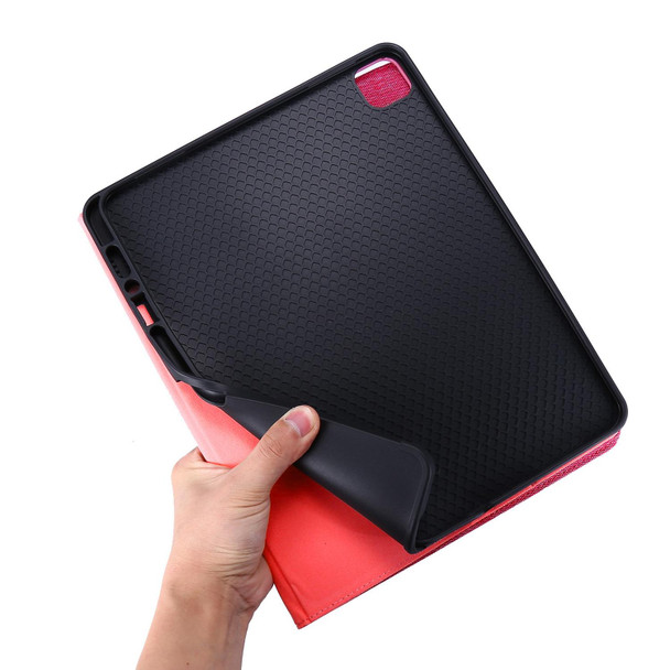 For iPad Air 13 2024 Fabric Leather Tablet Case(Red)