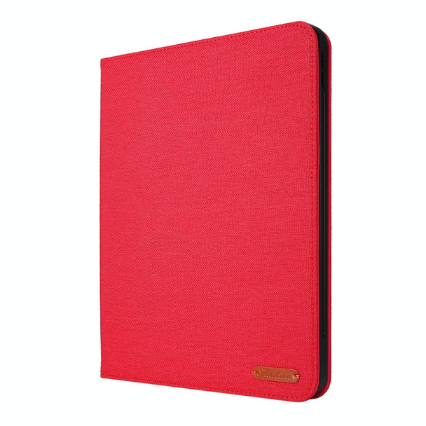 For iPad Pro 11 2024 Fabric Leather Tablet Case(Red)