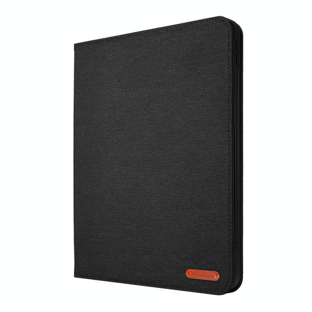 For iPad Air 13 2024 Fabric Leather Tablet Case(Black)