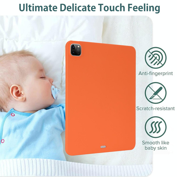 For iPad Pro 12.9 2018/2020/2021/2022 Oil Spray Skin-friendly TPU Tablet Case(Orange)