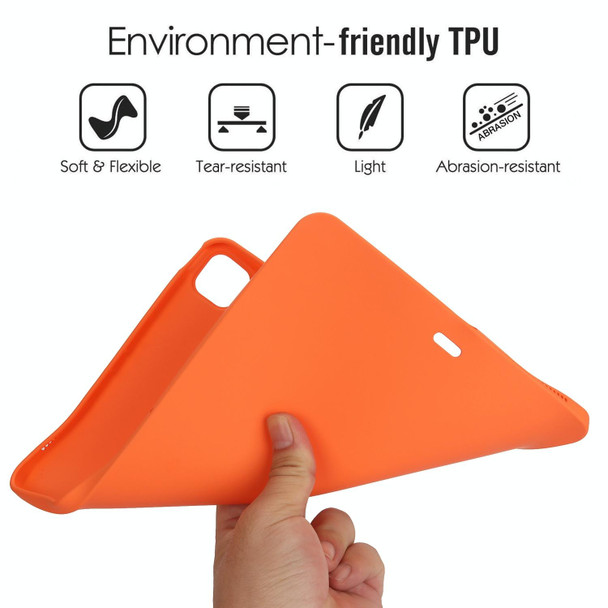 For iPad Pro 12.9 2018/2020/2021/2022 Oil Spray Skin-friendly TPU Tablet Case(Orange)