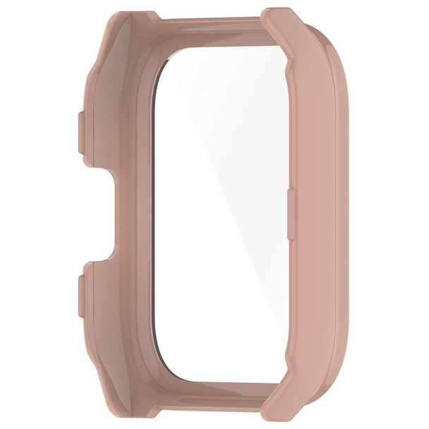 For Xiaomi HayLou Smart Watch 2 Pro PC + Tempered Film Integrated Watch Protective Case(Pink)