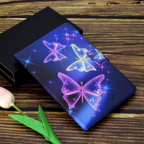 For iPad Pro 11 2024 Voltage Colored Drawing Smart Leather Tablet Case(Starry Sky Butterfly)