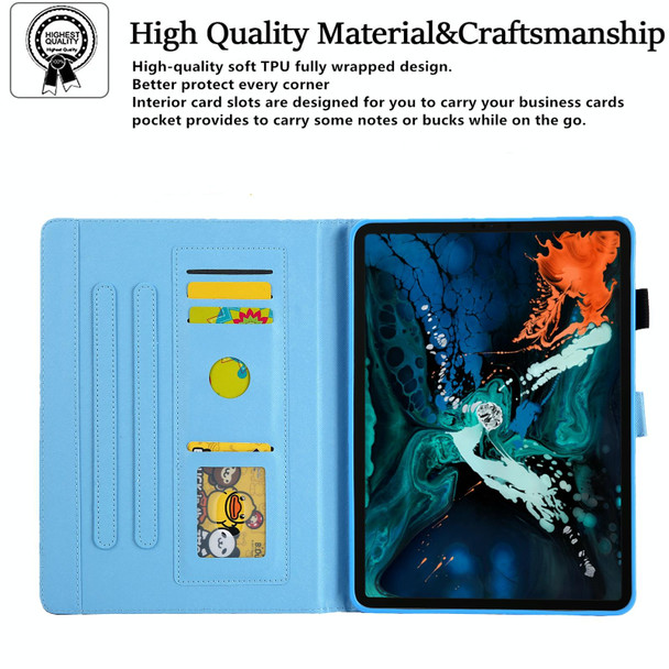 For iPad Pro 11 2024 Colored Drawing Leather Smart Tablet Case(Colorful)