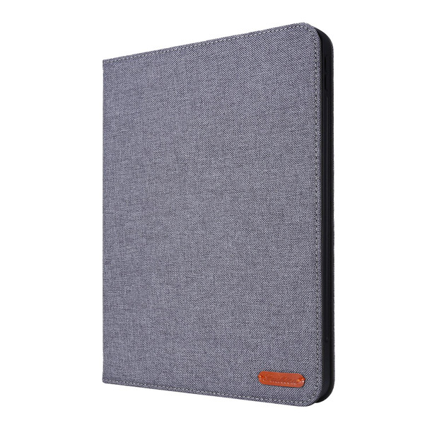 For iPad Pro 13 2024 Fabric Leather Tablet Case(Grey)