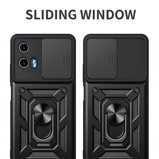 For Motorola Moto G34 5G Sliding Camera Cover Design TPU Hybrid PC ...