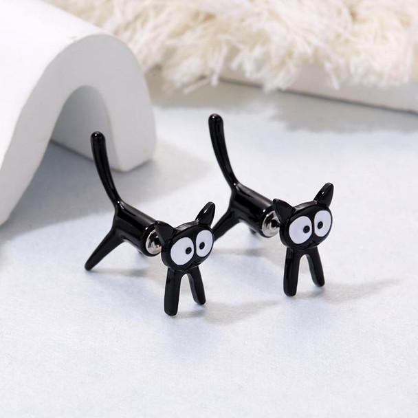 1pair Cute Cats Simple Ear Studs Ladies Detachable Earrings, Style: Model 4