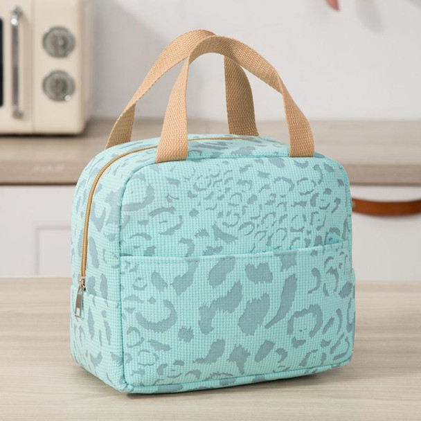 Ink Pattern Insulated Lunch Bag Lunch Box Bag Outdoor Travel Ice Pack Picnic Bag(Blue)