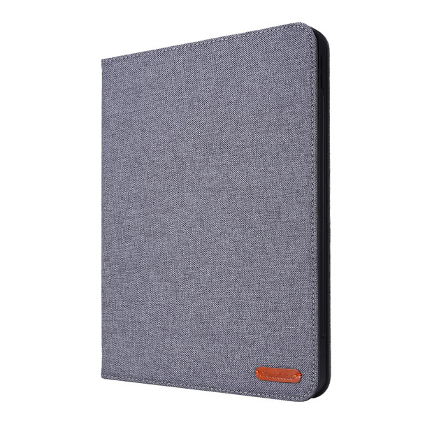 For iPad Pro 11 2024 Fabric Leather Tablet Case(Grey)