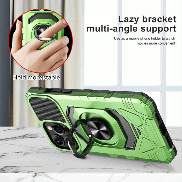 For Samsung Galaxy A22 4G Magnetic Ring Holder Phone Case(Green)