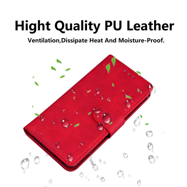 For OPPO A60 4G Skin Feel Pure Color Flip Leather Phone Case(Red)