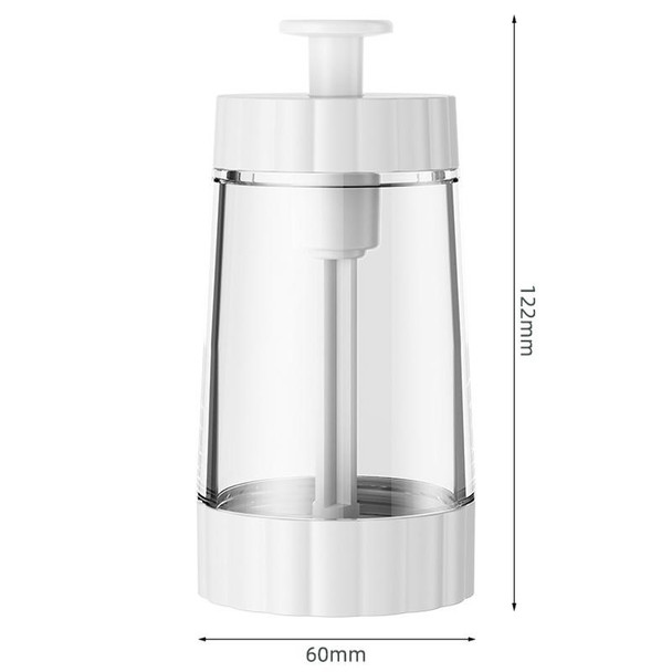 Kitchen Pressure Dosing Salt Shaker Household Moisture-Proof Sealed Seasoning Bottle(White)