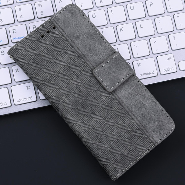 For Sony Xperia 1 VI Geometric Embossed Leather Phone Case(Grey)