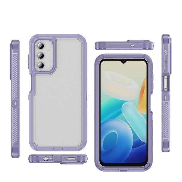 For Samsung Galaxy S23 FE 5G Guard Life Waterproof Frosted Phone Case(Light Purple)