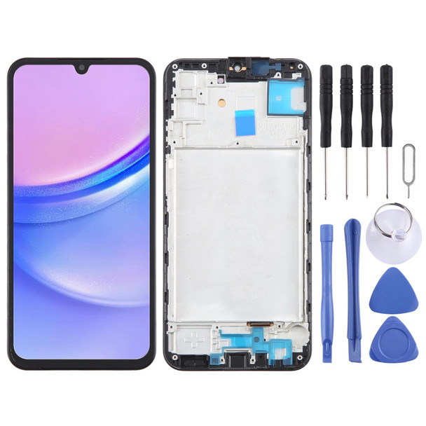 For Samsung Galaxy A15 5G SM-A156B 6.43inch OLED LCD Screen for Digitizer Full Assembly with Frame