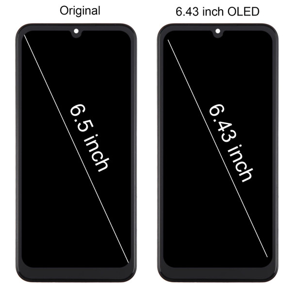 For Samsung Galaxy A24 SM-A245F 6.43inch OLED LCD Screen for Digitizer Full Assembly with Frame