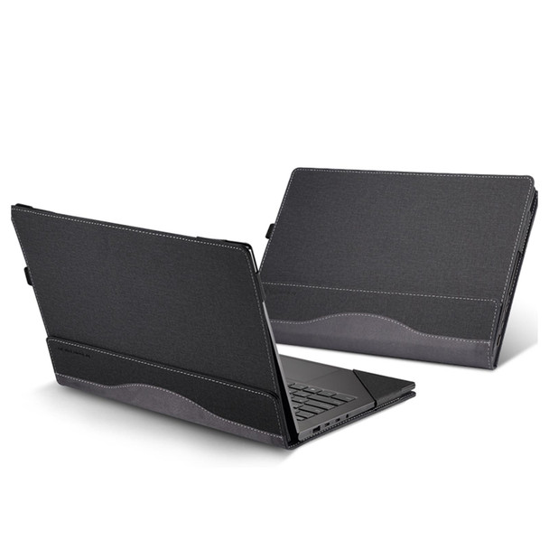 For HP Spectre X360 14 inch 14-eu / 14t-eu Leather Laptop Shockproof Protective Case(Black)