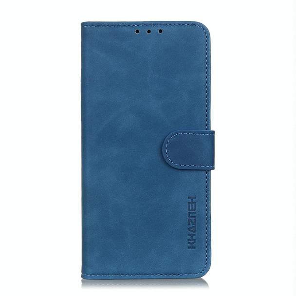 For iPhone 16 Pro KHAZNEH Retro Texture Leather Phone Case(Blue)