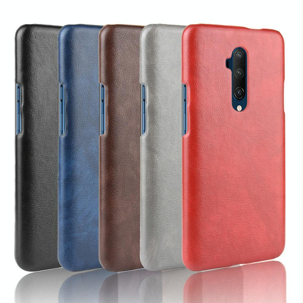 OnePlus 7T Pro Shockproof Litchi Texture PC + PU Case(Red)