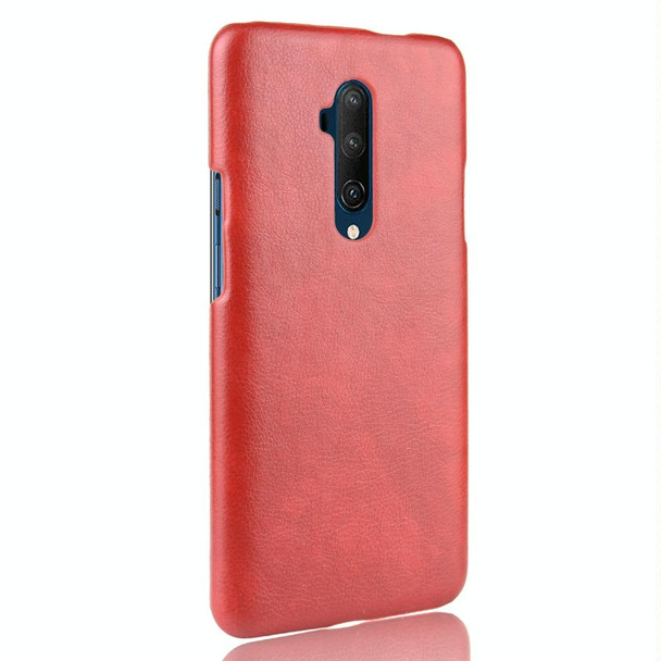 OnePlus 7T Pro Shockproof Litchi Texture PC + PU Case(Red)