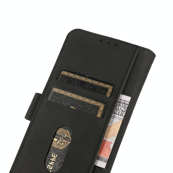 For iPhone 16 Pro KHAZNEH Matte Texture Leather Phone Case(Black)