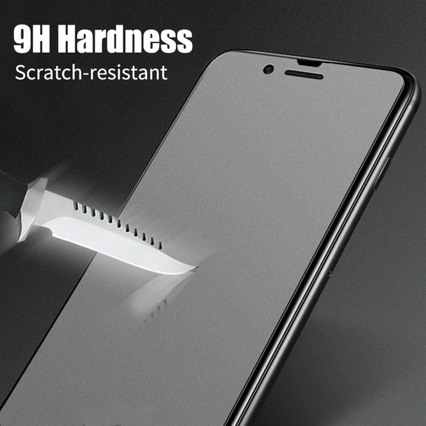 50 PCS Non-Full Matte Frosted Tempered Glass Film for OnePlus 6, No Retail Package