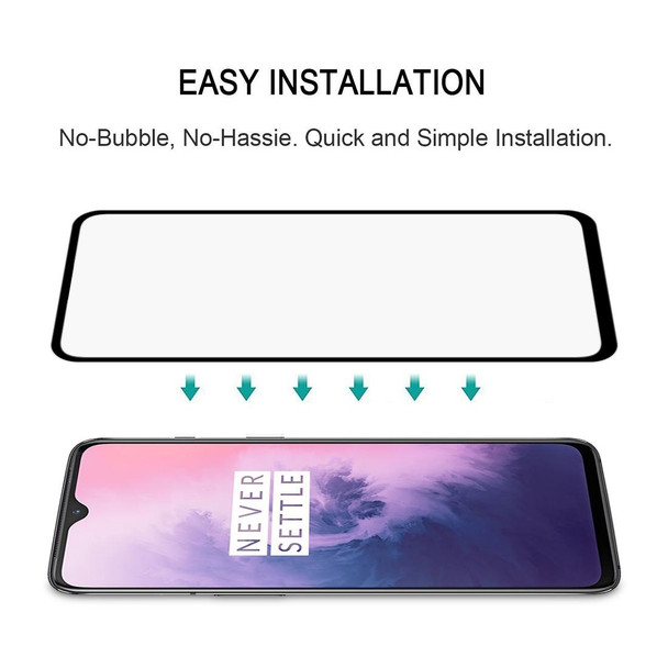 2 PCS 9H Full Screen Curved Edge Tempered Glass Film for OnePlus 7