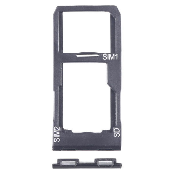 For Sony Xperia 5 II Original SIM Card Tray + SIM / Micro SD Card Tray (Black)