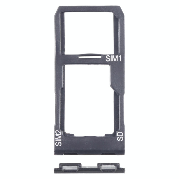 For Sony Xperia 1 II Original SIM Card Tray + SIM / Micro SD Card Tray (Black)
