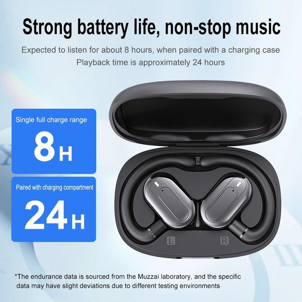 Hanger Type Stereo Outside Sound Bluetooth Earphones With Charging Bin(Skin Color)