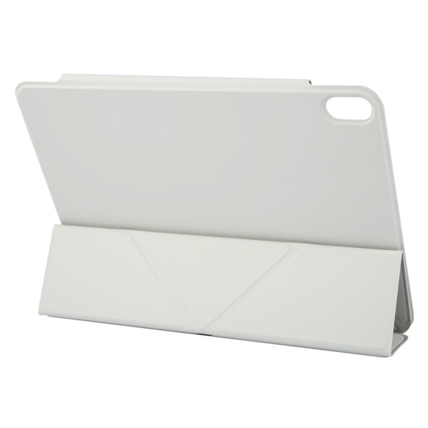 For iPad 10th Gen 10.9 2022 Y-Shape Double-sided Clip Magnetic Smart Tablet Case(Light Grey)