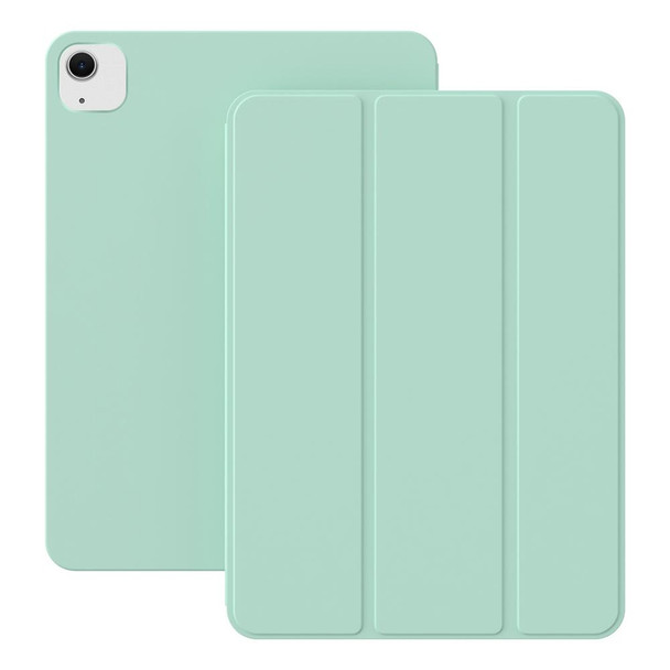 For iPad Air 13 2024 Ultra-thin Double-sided Clip Magnetic Smart Tablet Case(Mint Green)