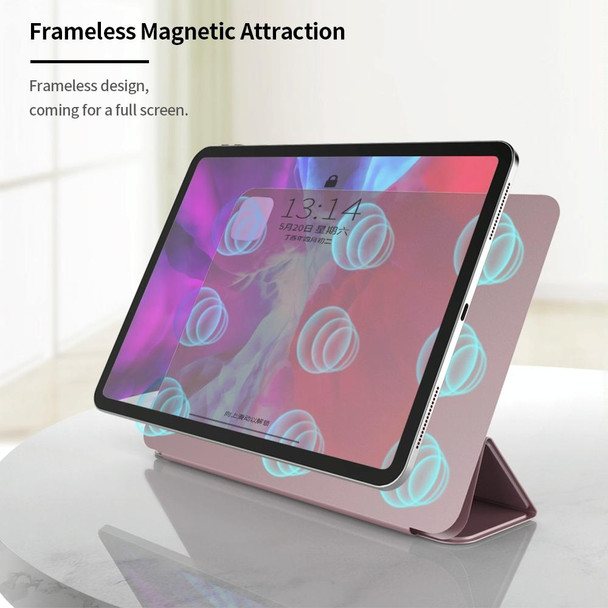 For iPad Air 11 2024 / 5 / 4 Ultra-thin Double-sided Clip Magnetic Smart Tablet Case(Mint Green)