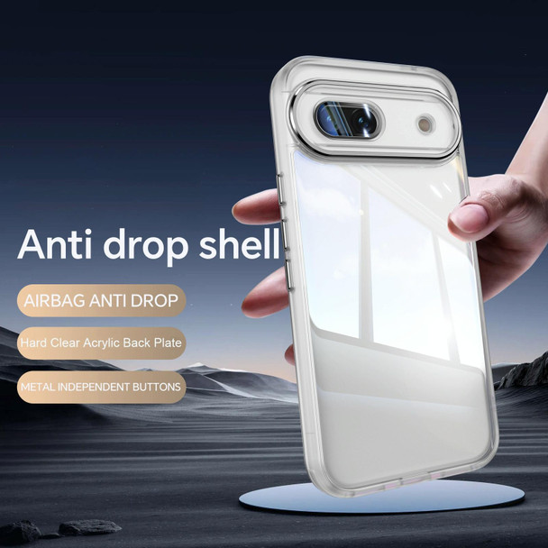 For Google Pixel 8a Acrylic Hybrid TPU Armor Shockproof Phone Case(Transparent)