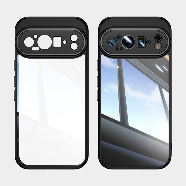 For Google Pixel 9 / 9 Pro Acrylic Hybrid TPU Armor Shockproof Phone Case(Black)