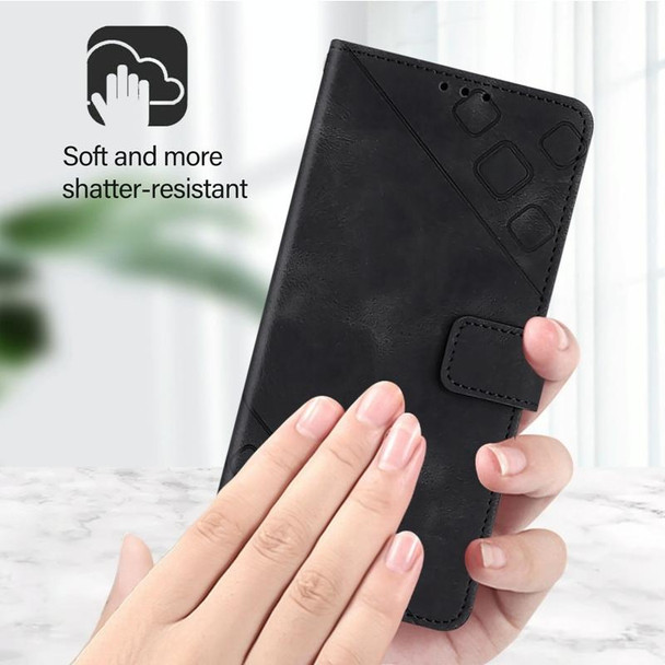 For Infinix Smart 8 Plus / Smart 8 Pro Skin Feel Embossed Leather Phone Case(Black)