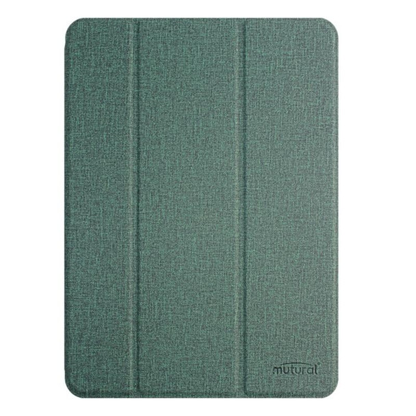 For iPad Air 11 2024 / Air 2022 10.9 Mutural YASHI Series Tablet Leather Smart Case(Green)