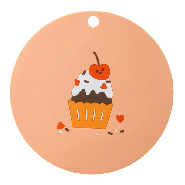 Household Cartoon Heat Insulation Mat Kitchen High Temperature Resistant Baking Placemats, Style: Cake