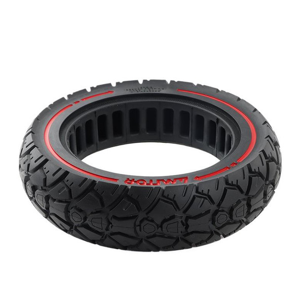 AIMITE 10 inch 45mm Slot Scooter Universal Anti-Blast Anti-skid Shock Absorption Off-road Tire(Red Line)